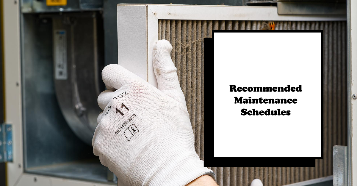 maintenance schedule for the commercial hvac