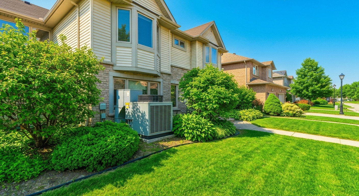 Mississauga home with HVAC system