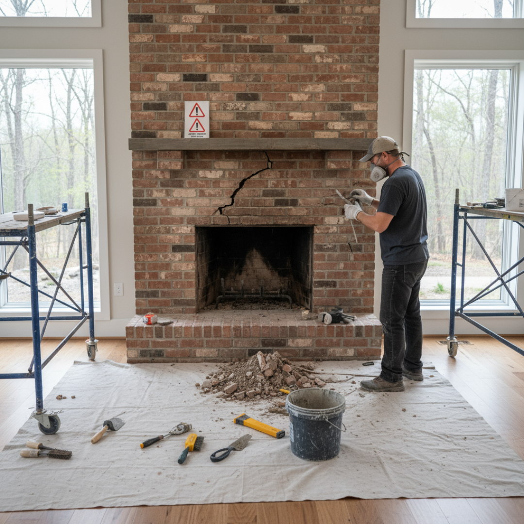 repair the old fireplace with ultra comfort