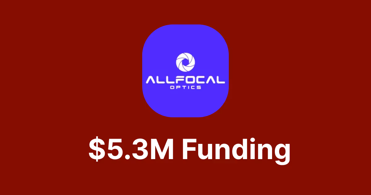AllFocal raises $5.3M in Seed Funding to develop AR & VR lenses