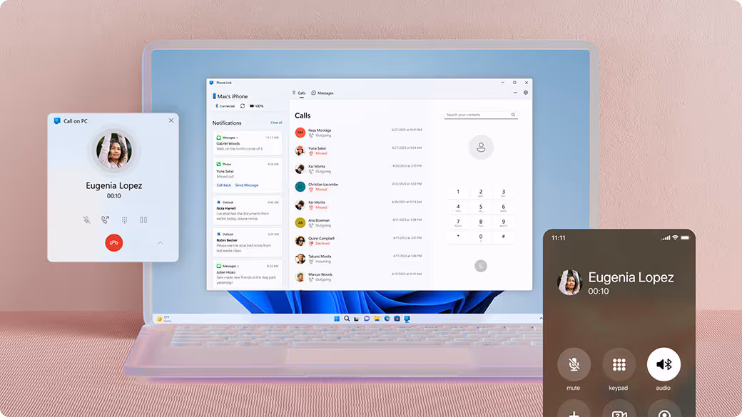 Use Phone Link to Sync Your Android or iPhone to Your Windows Computer |  Microsoft