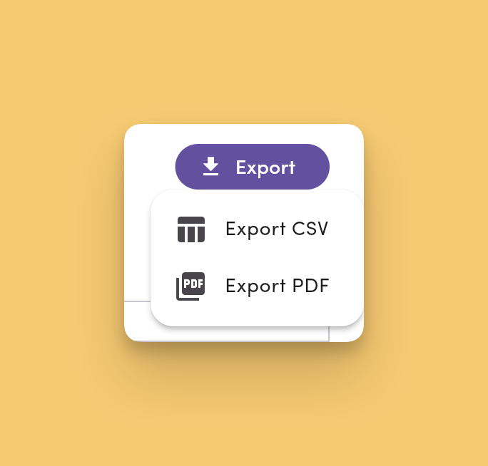 Export conversations as a csv or pdf