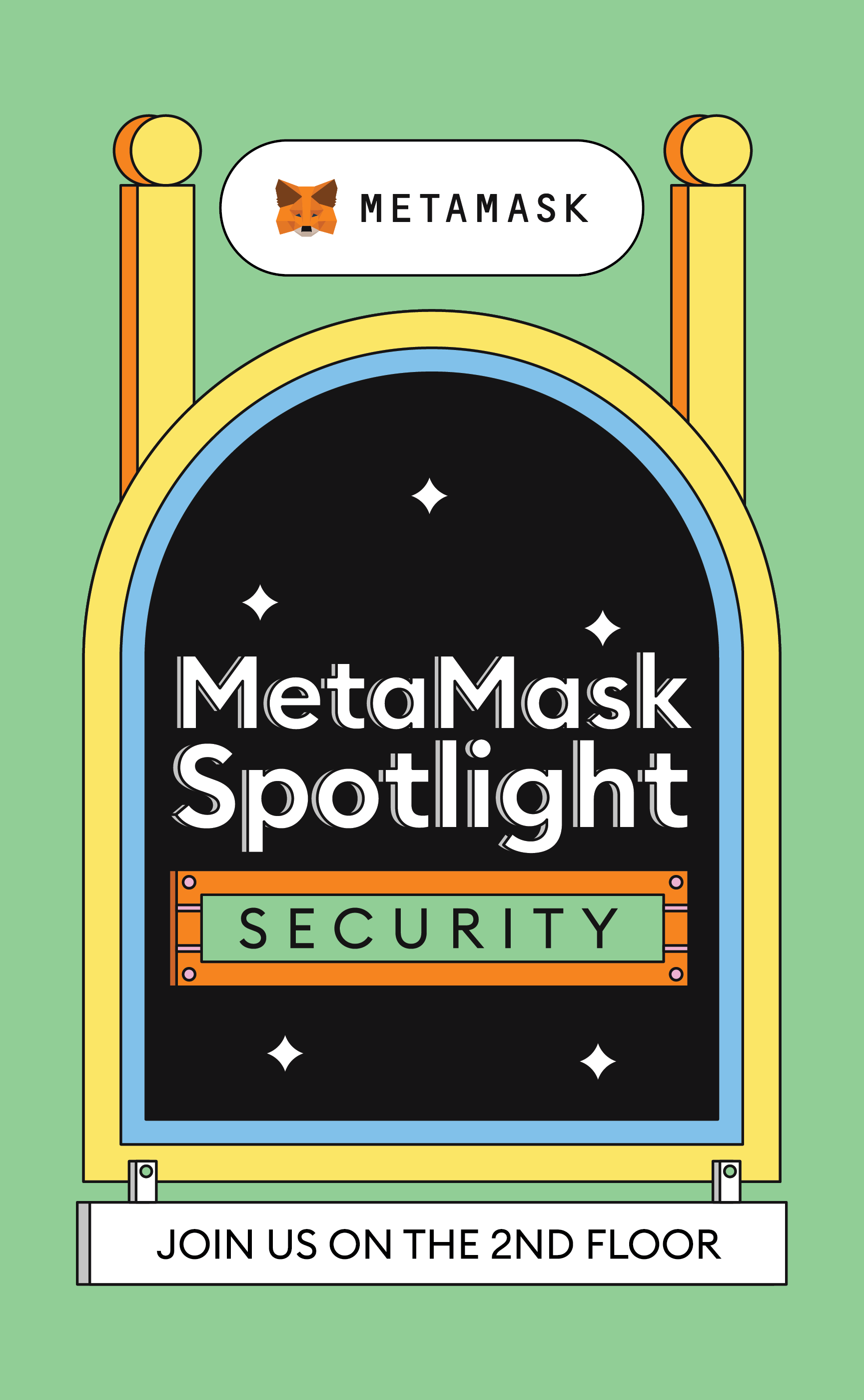MetaMask Spotlight: Security signage to indicate directions