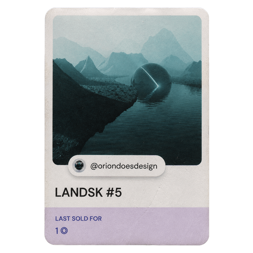 LANDSK number 5 NFT card