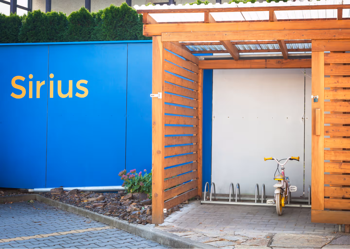 Fotografie exteriéru penzionu Sirius.