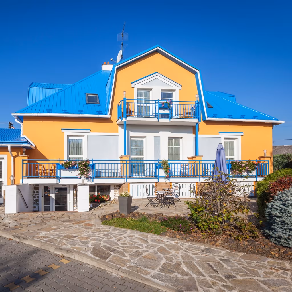 Fotografie exteriéru penzionu Sirius.