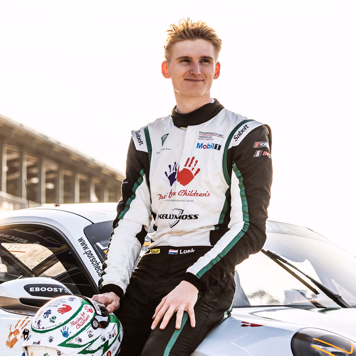 Kellymoss team pro race car driver Aaron Jeansonne