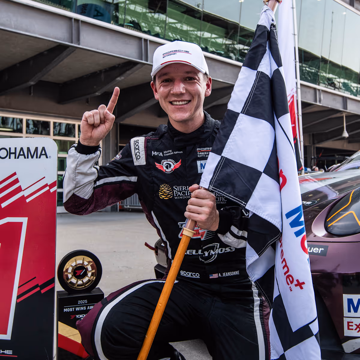 Kellymoss team pro race car driver Aaron Jeansonne