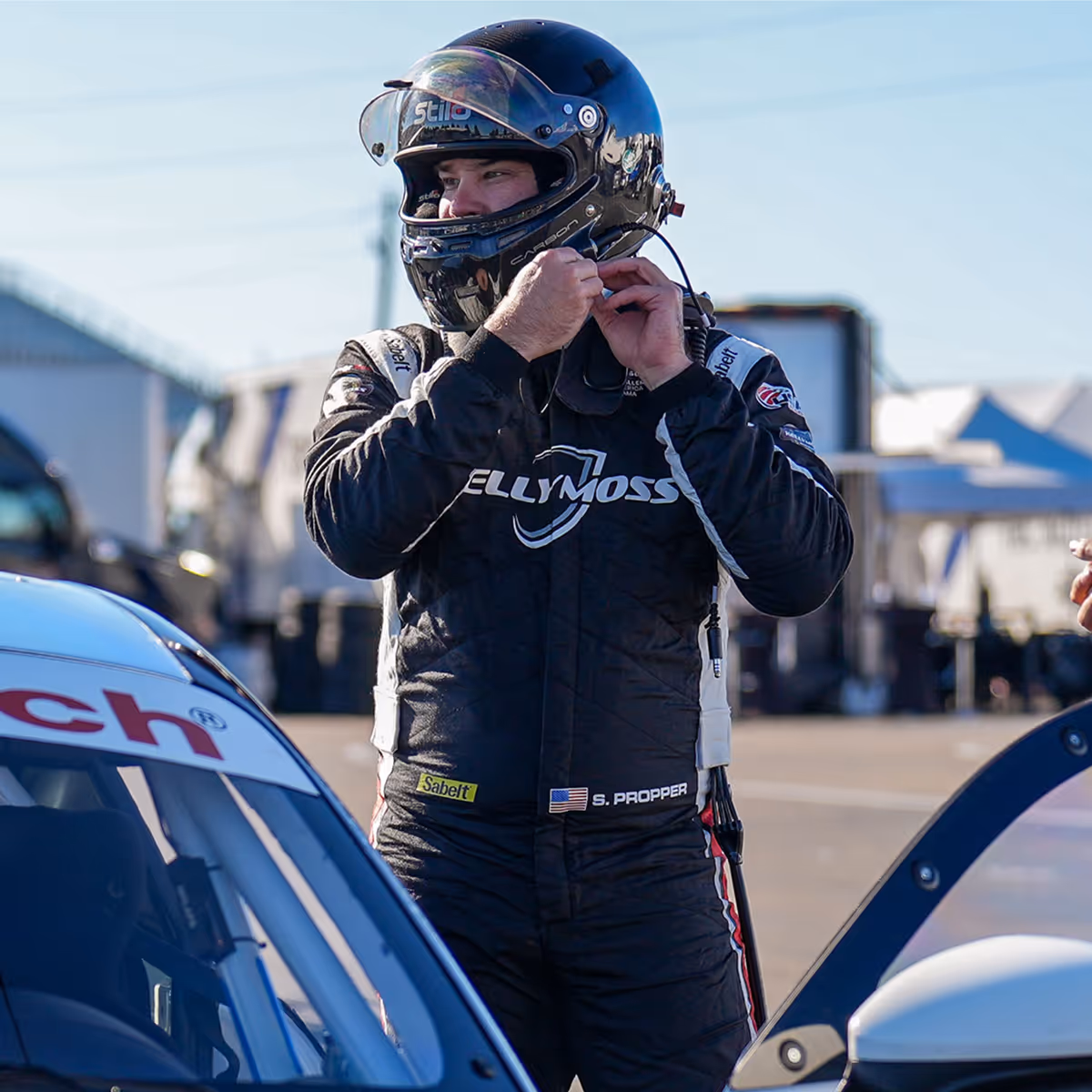 Kellymoss team pro race car driver Spencer Propper