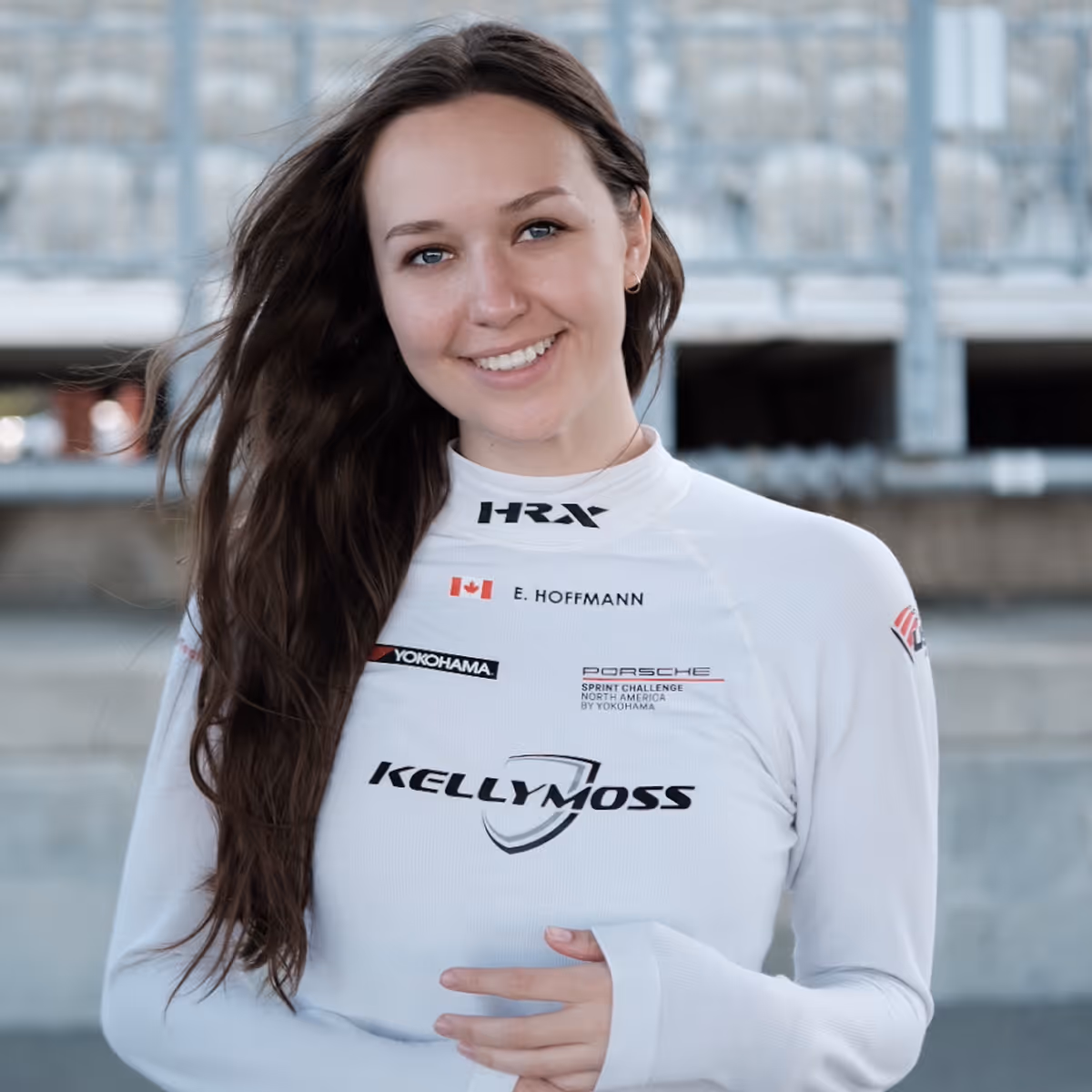 Kellymoss team pro race car driver Erika Hoffmann