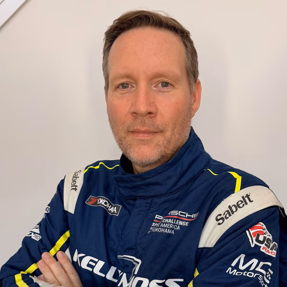 Kellymoss team pro race car driver headshot Riley Dickinson