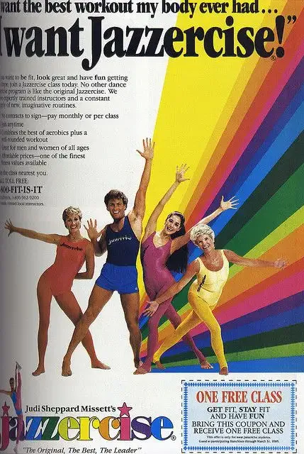 thumbnail of 1980 print ad for Jazzercise
