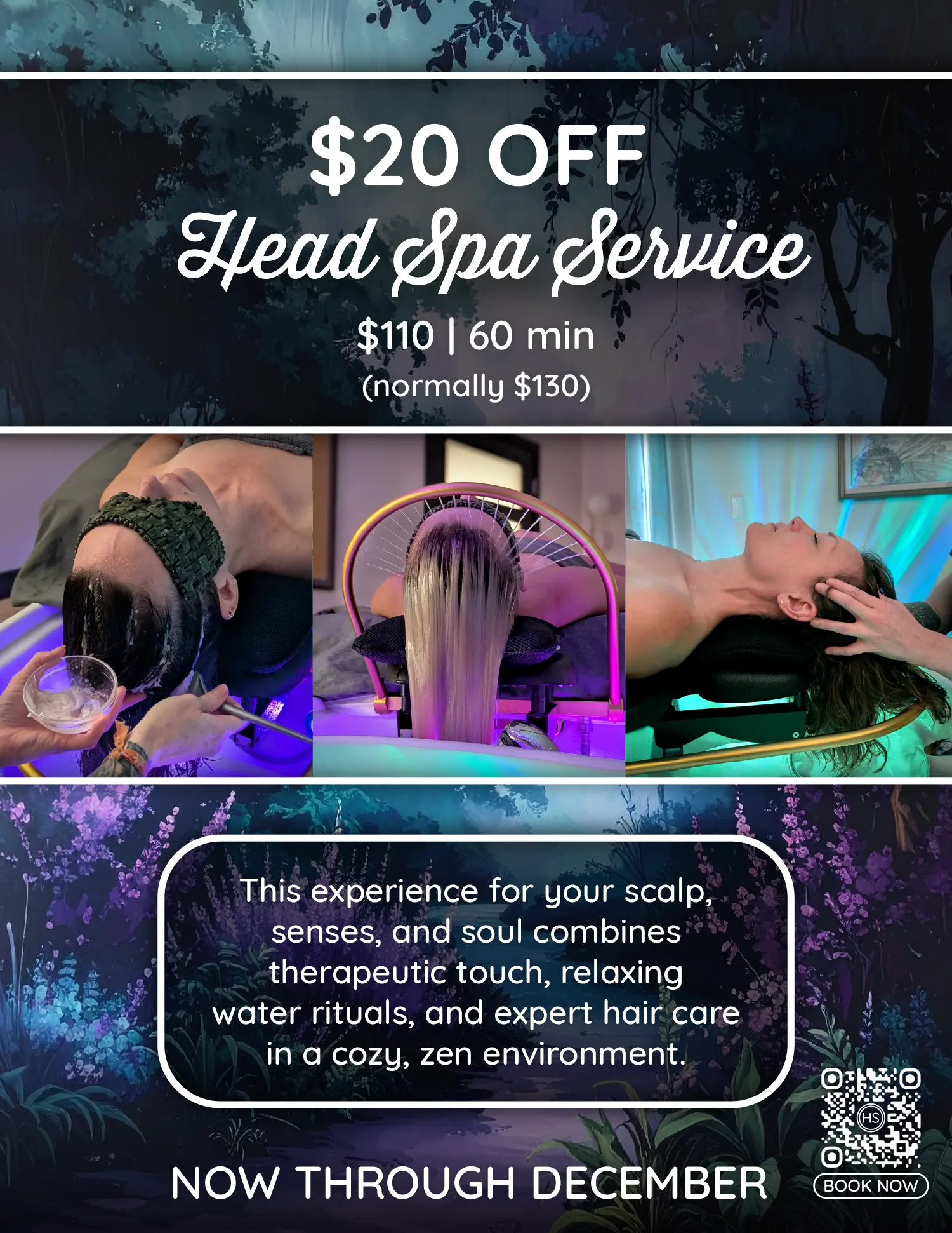 $20 OFF Head Spa Service Through December!