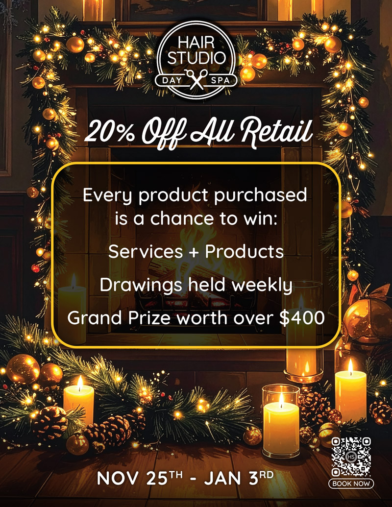 Holiday Sale - 20% OFF All Retail + Weekly Raffle