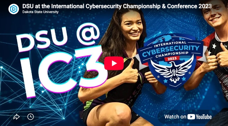 DSU at the international Cybersecurity Championship & Conference: youtube cover image.