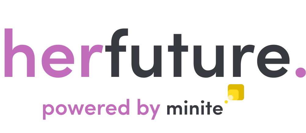HerFuture powered by Minite logo