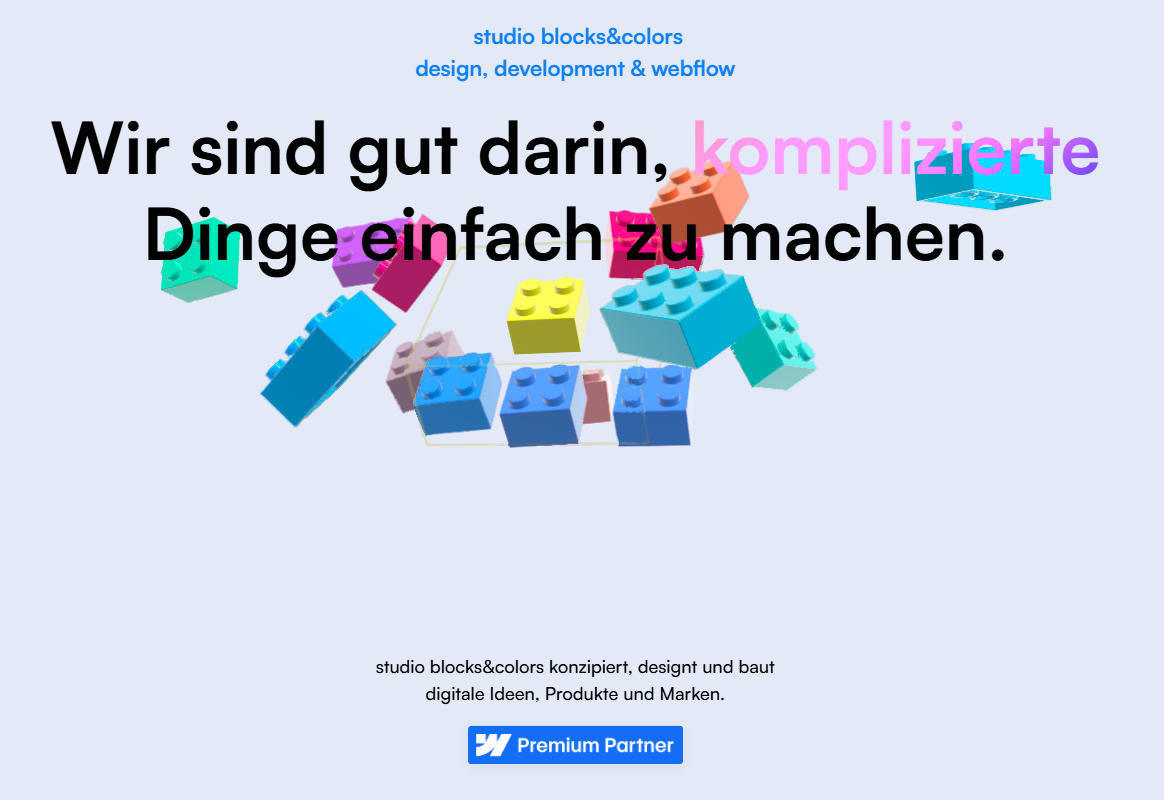 Blocks & Colors Webflow Entwickler