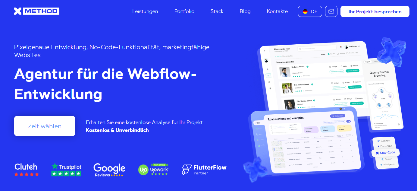 Webflow agentur Xmethod
