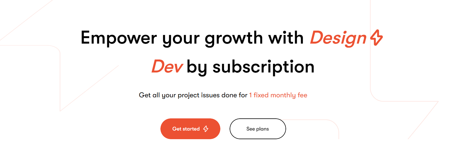 Banner der Agentur Hallwil, das ihr „Design + Dev by subscription“-Modell mit einer festen monatlichen Gebühr bewirbt. Dies visualisiert den im Artikel beschriebenen Ansatz für kosteneffiziente und transparente Web-Lösungen für Startups.