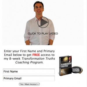 A sample video on the opt-in page.