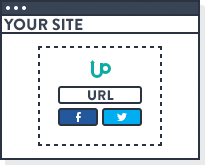 A sample thank-you page on a site.