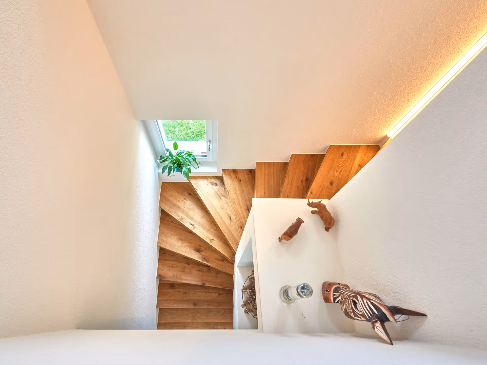Treppe ins Obergeschoss