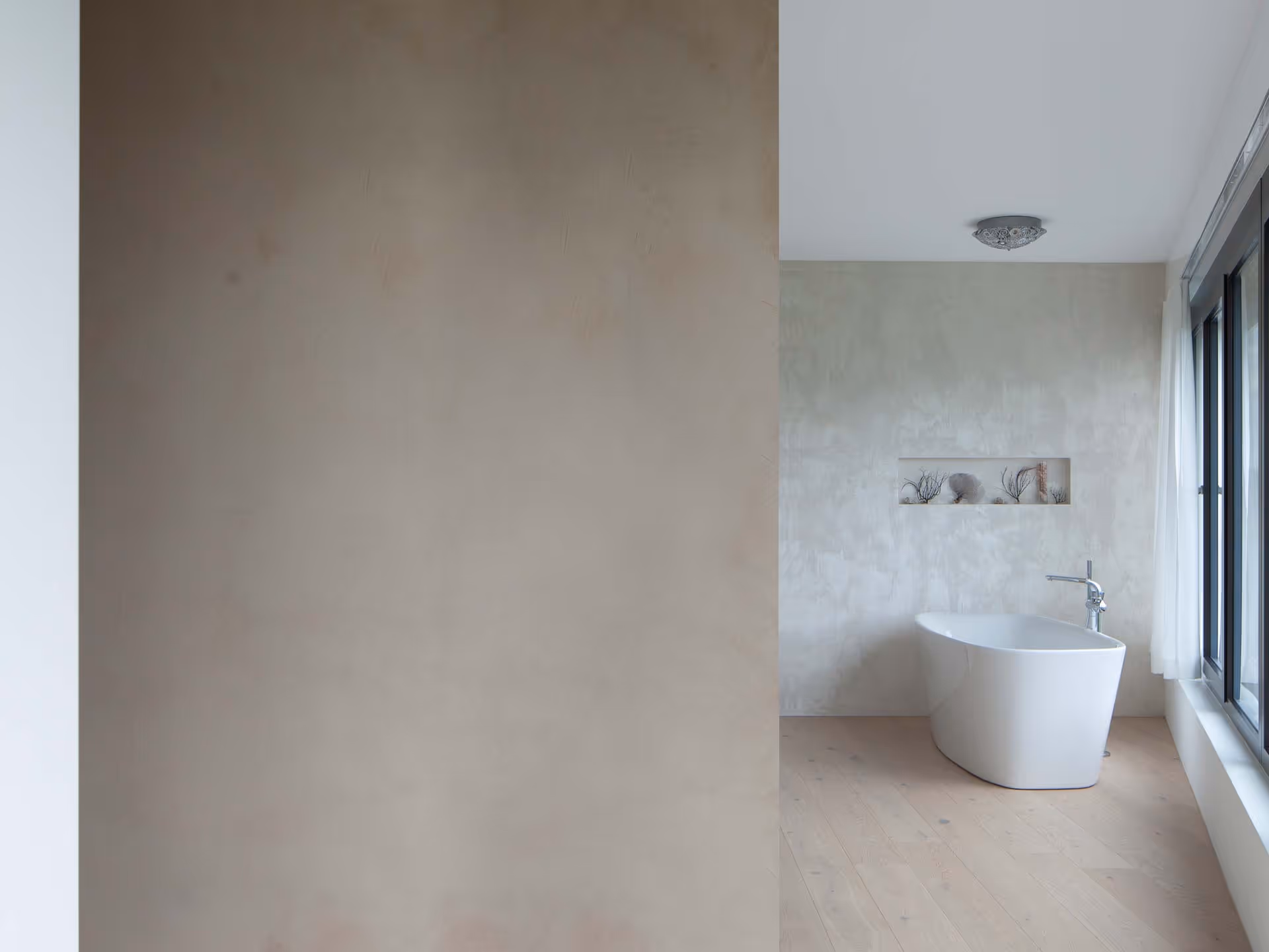 Badezimmer mit Ausblick