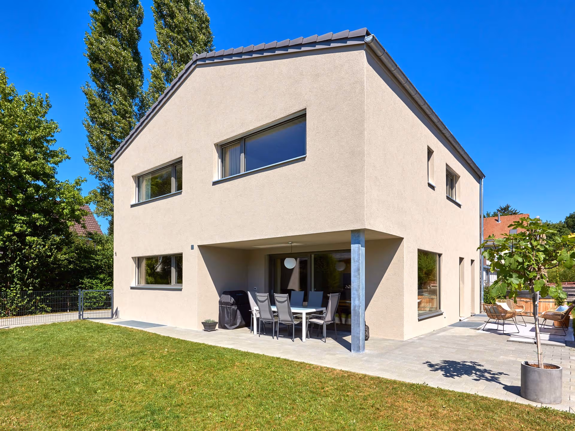 Haus mit isoliertem Einsteinmauerwerk