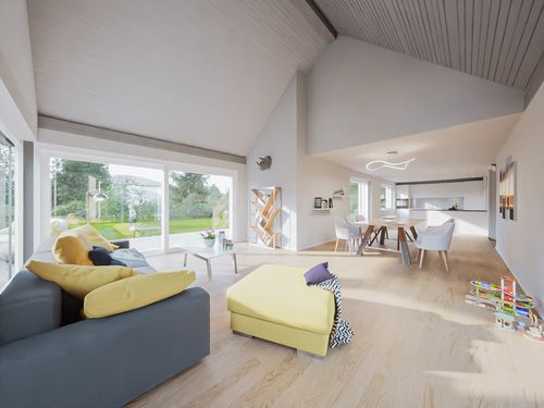 Grosses offenes Wohnzimmer