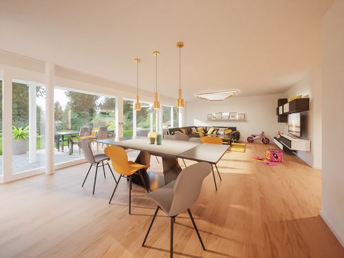 Grosszügiger Wohn- und Essbereich