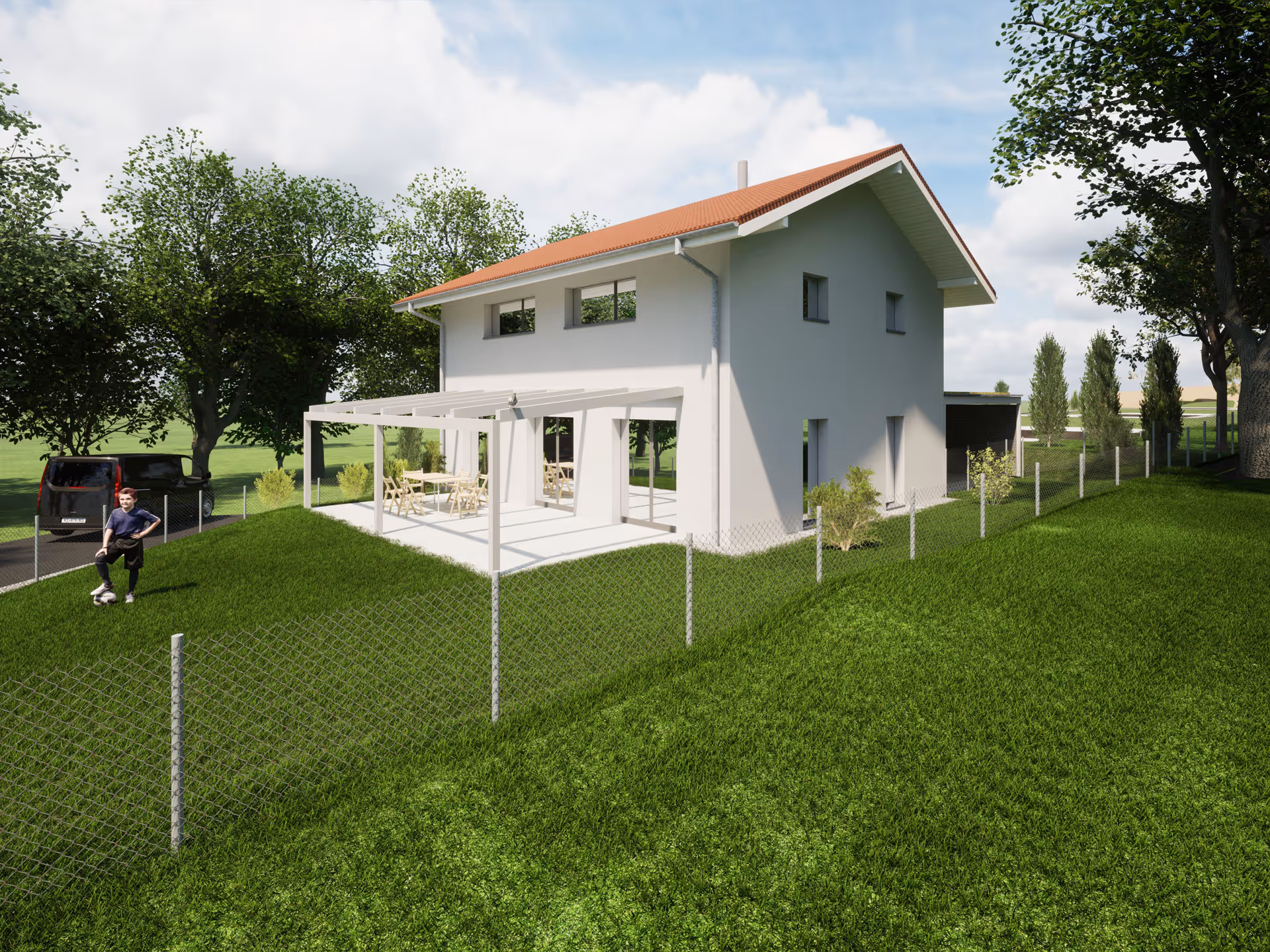 Zwei moderne 5½-Zimmer-Einfamilienhäuser in Messen warten noch auf Ihre Familie!