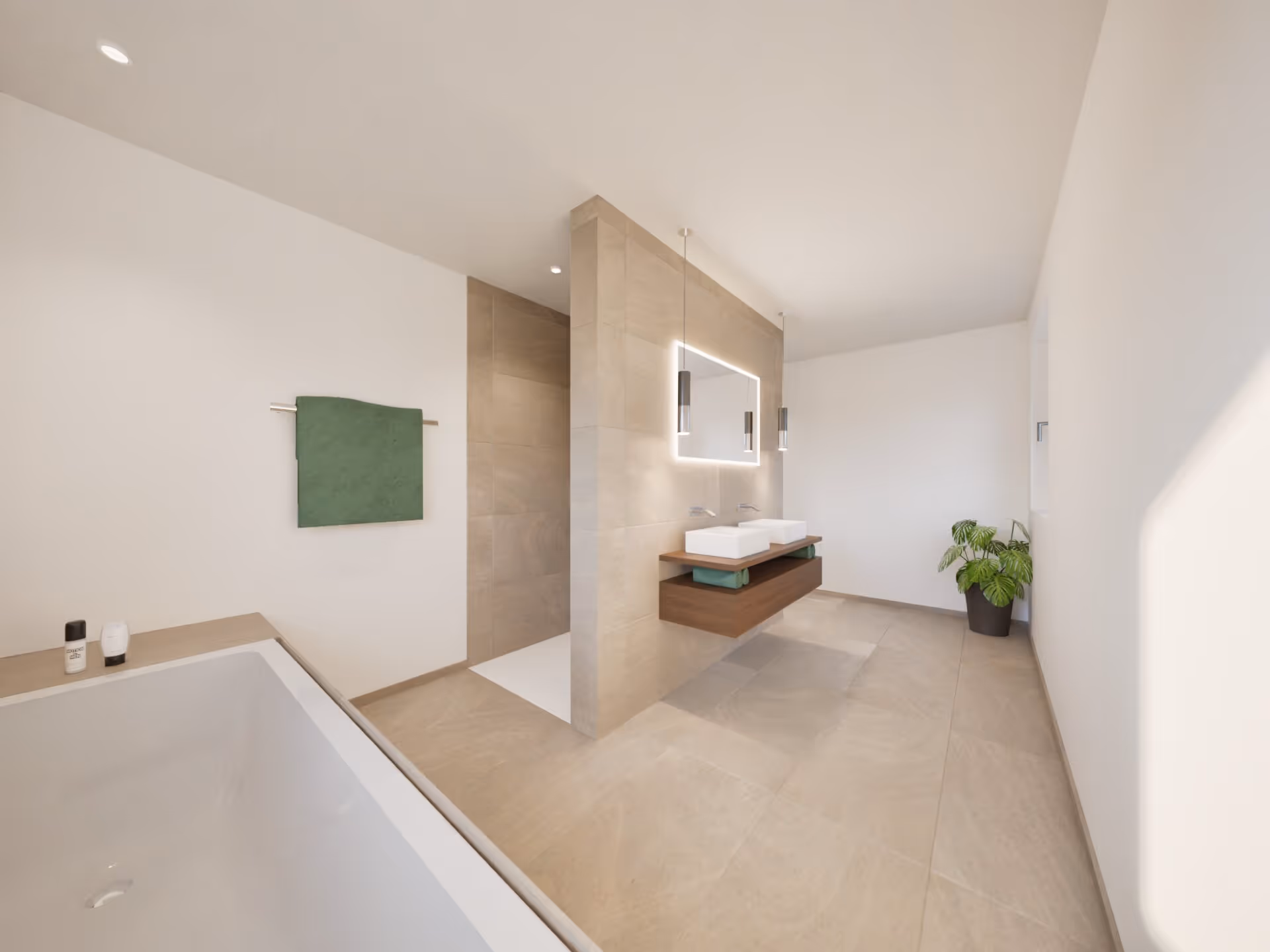 Grosszügiges Badezimmer