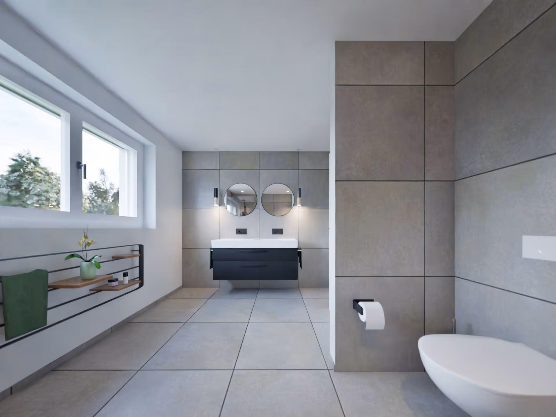 Grosszügiges Badezimmer