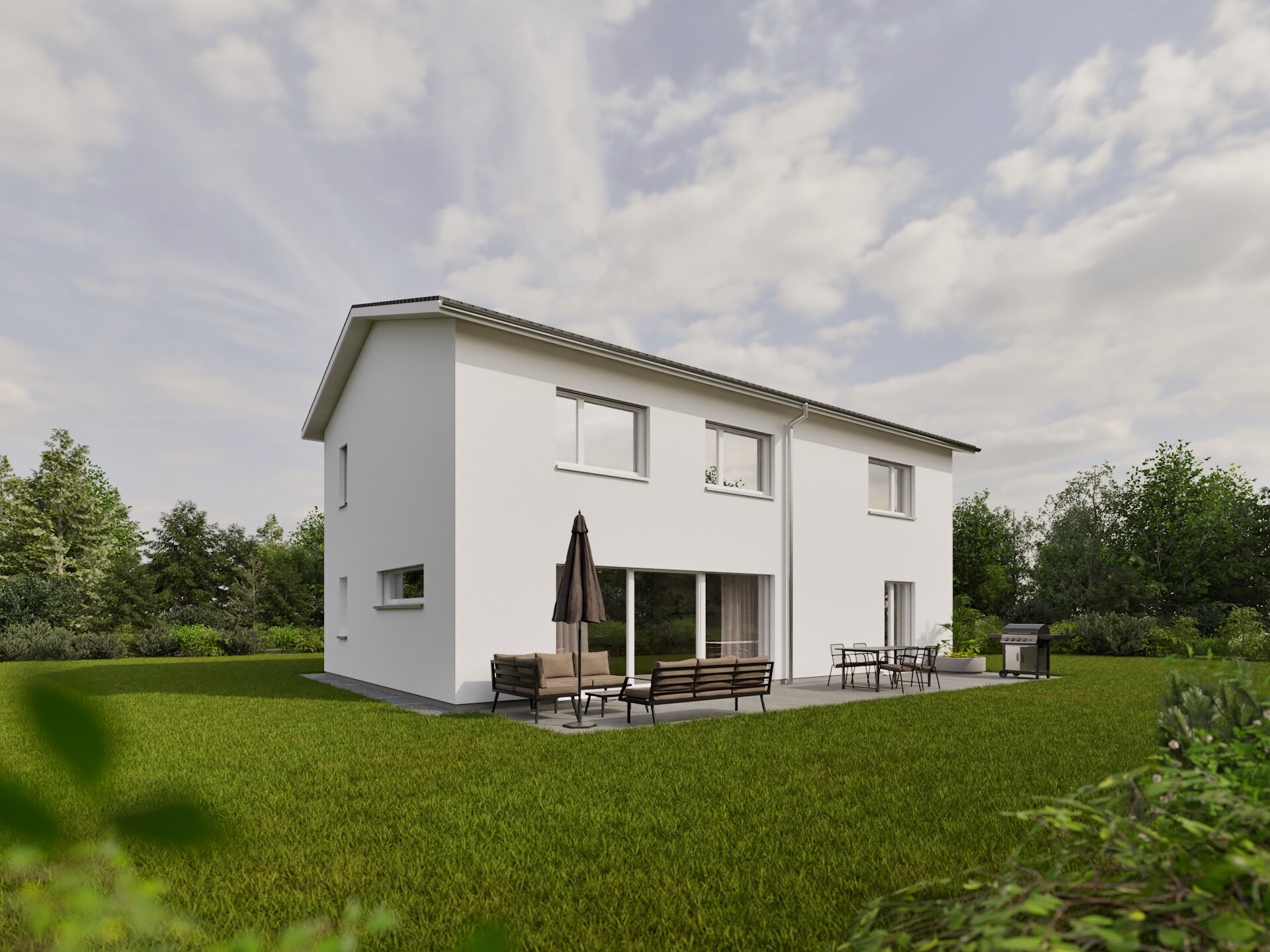 Offene Küche mit Essbereich