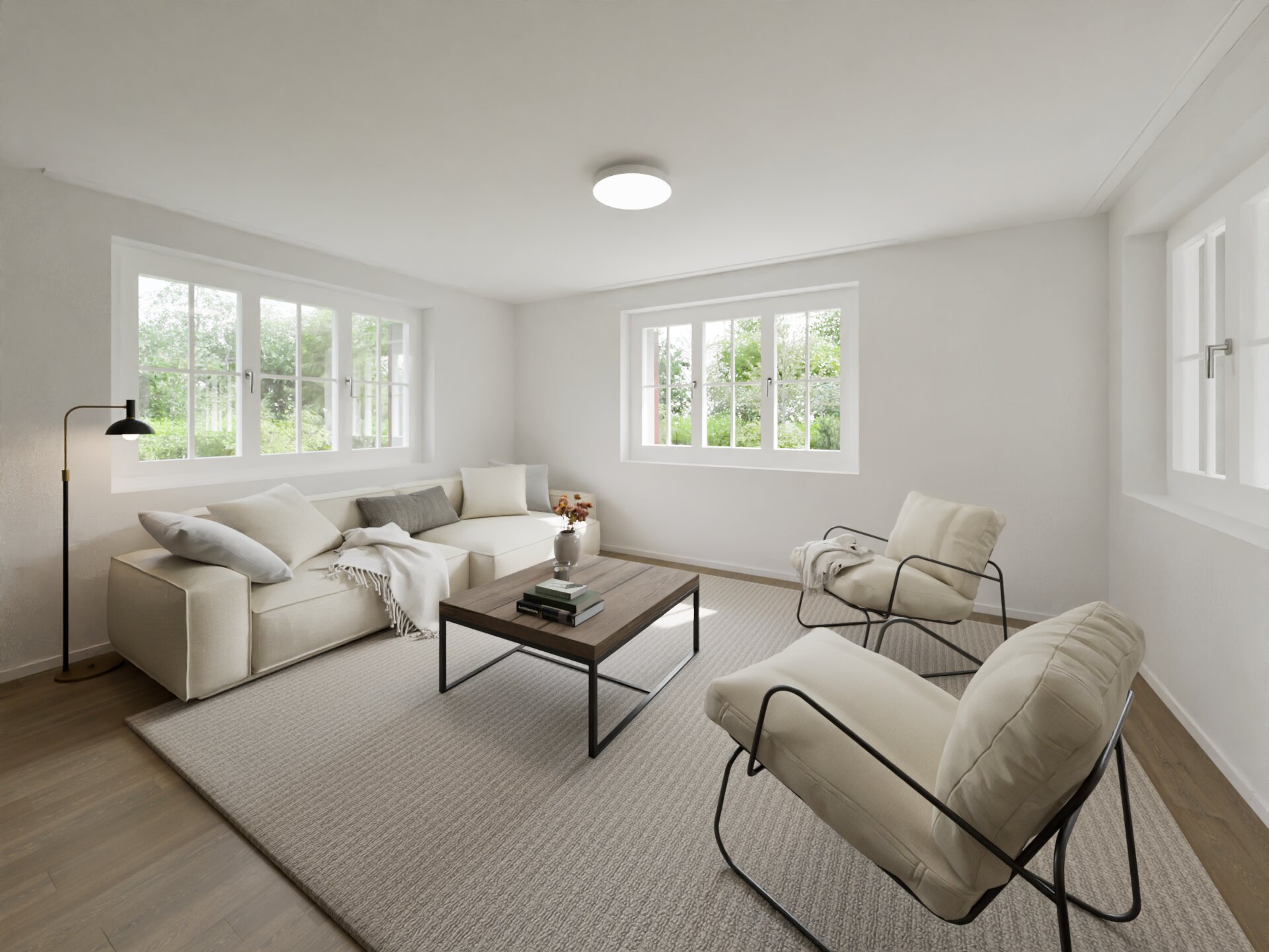 Grosszügiges Wohnzimmer