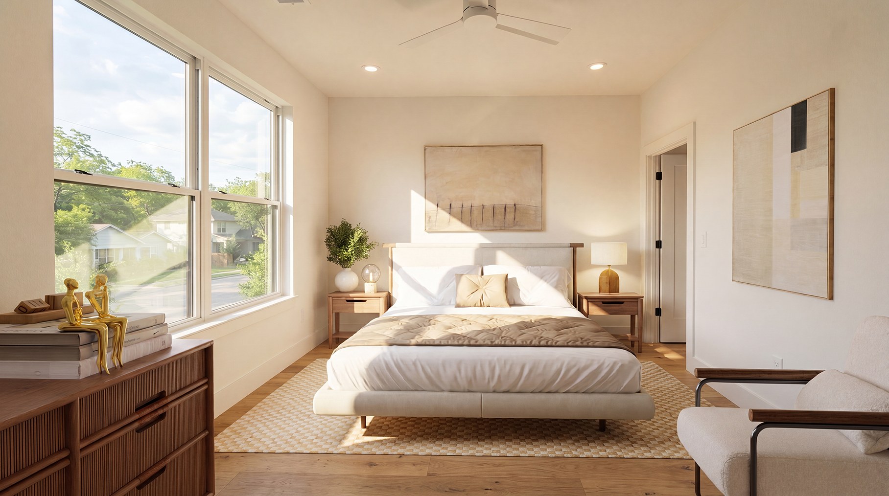 Apply Design virtual staging — bedroom