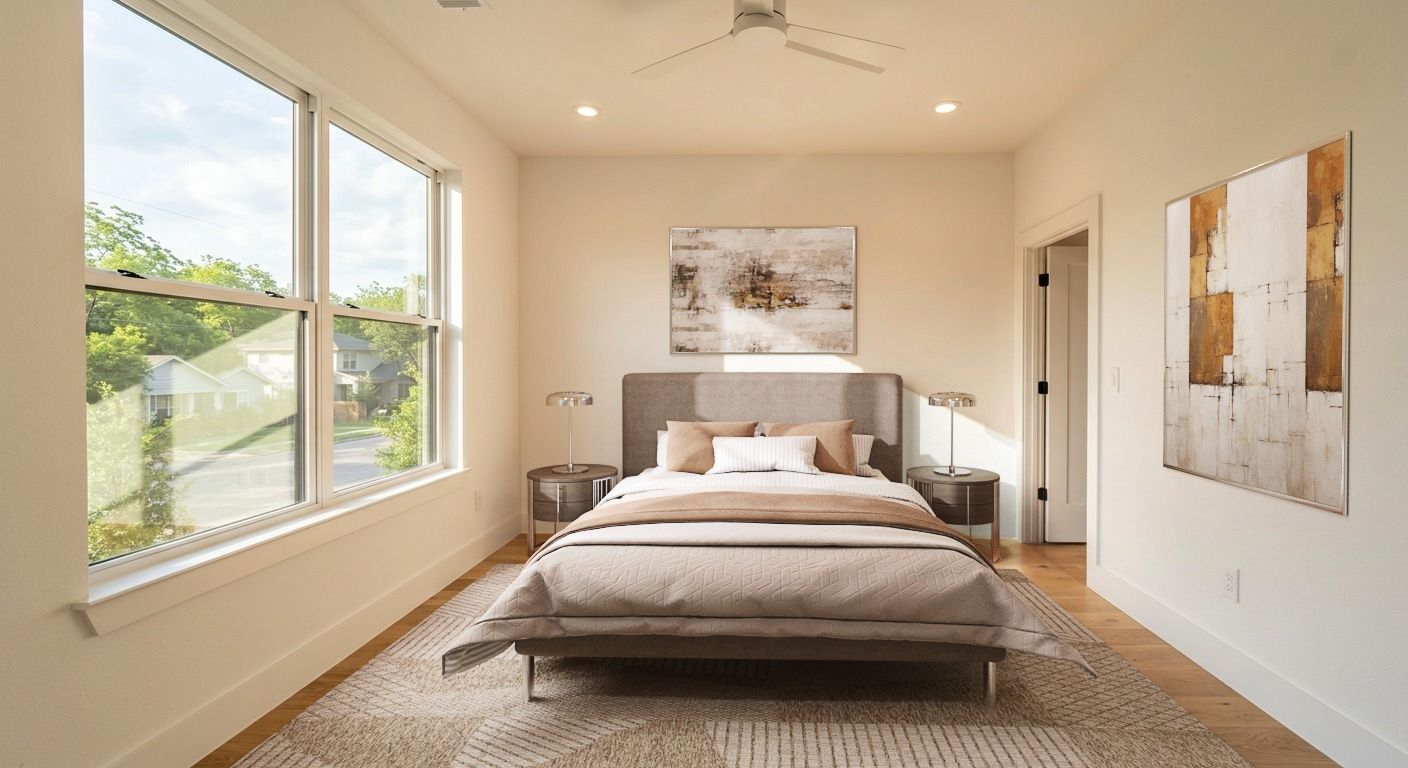 BoxBrownie virtual staging — bedroom