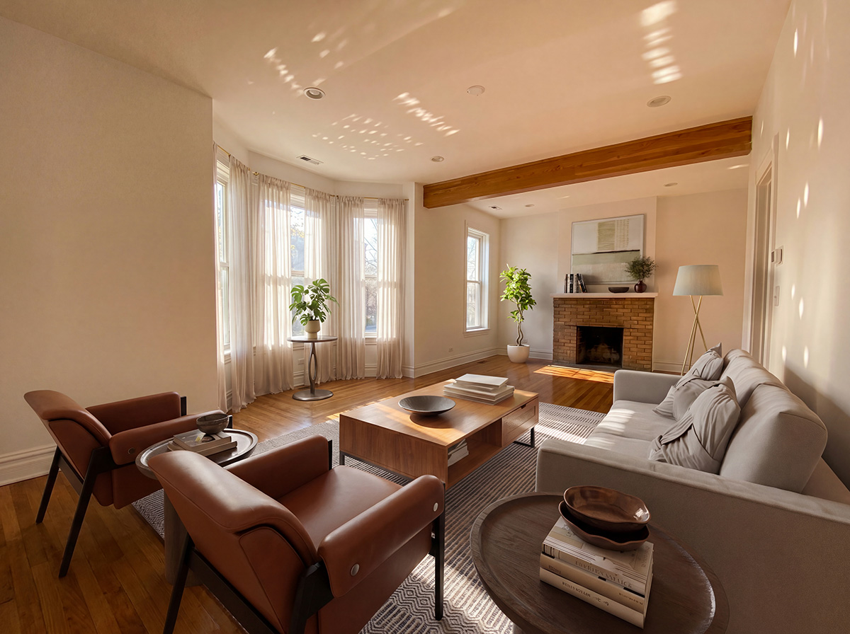 Apply Design virtual staging &mdash; living room