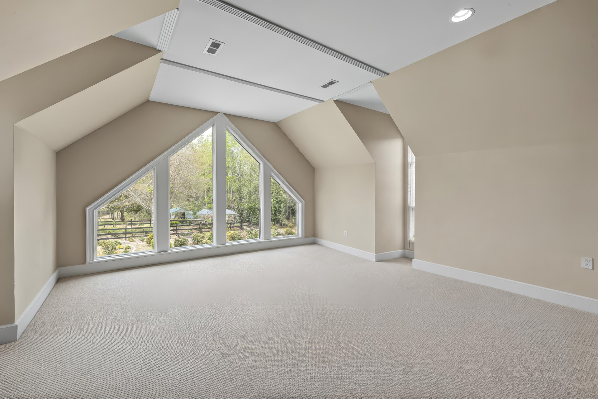 Empty home office after AI furniture removal
