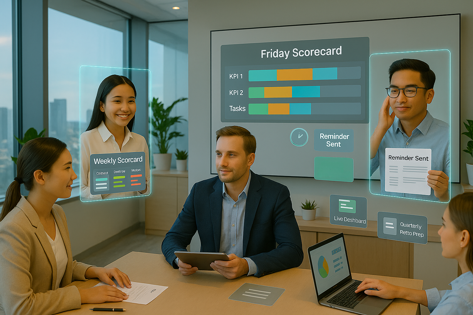 Weekly Follow Ups with Virtual Assistants