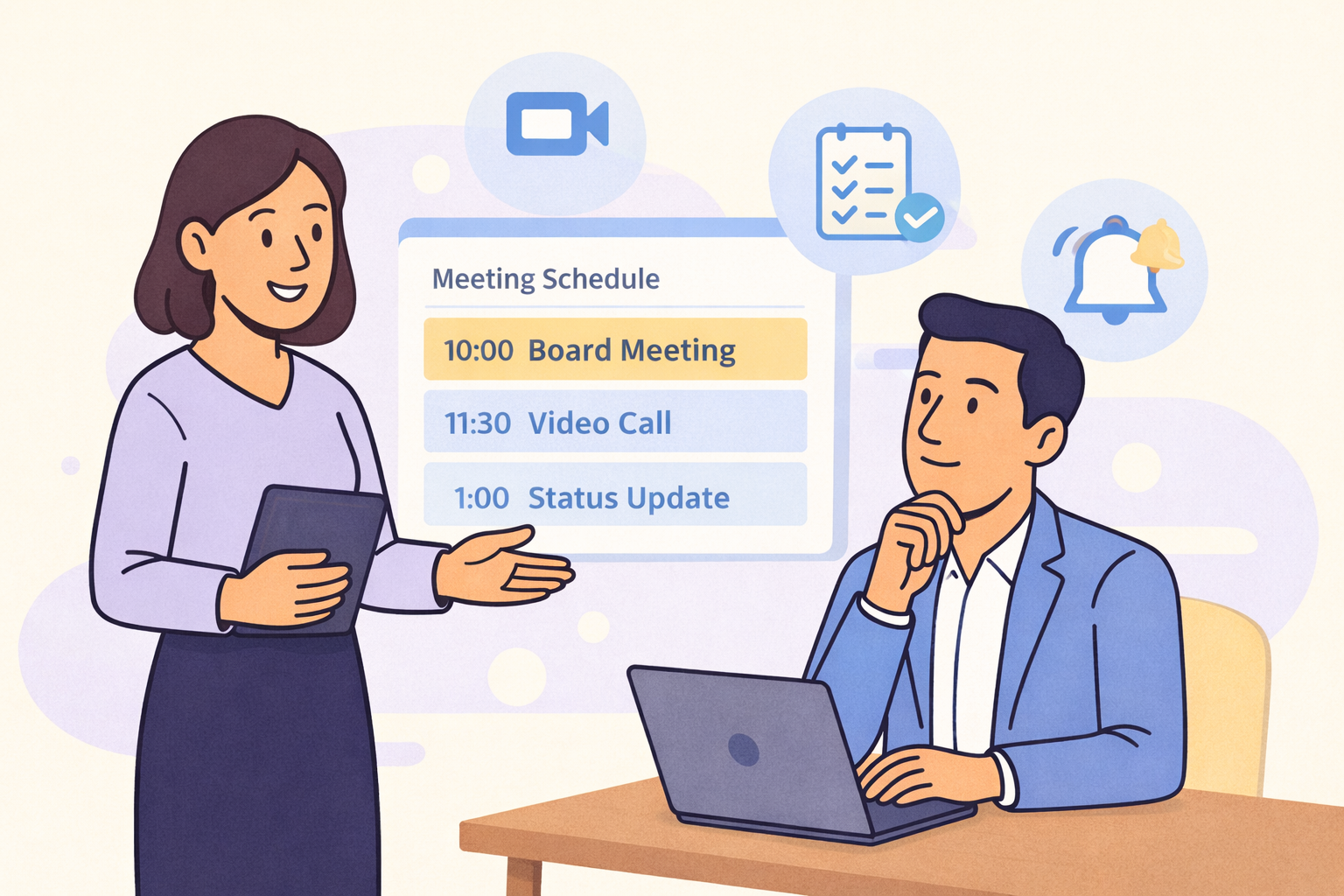 Executive Assistant Running Meetings