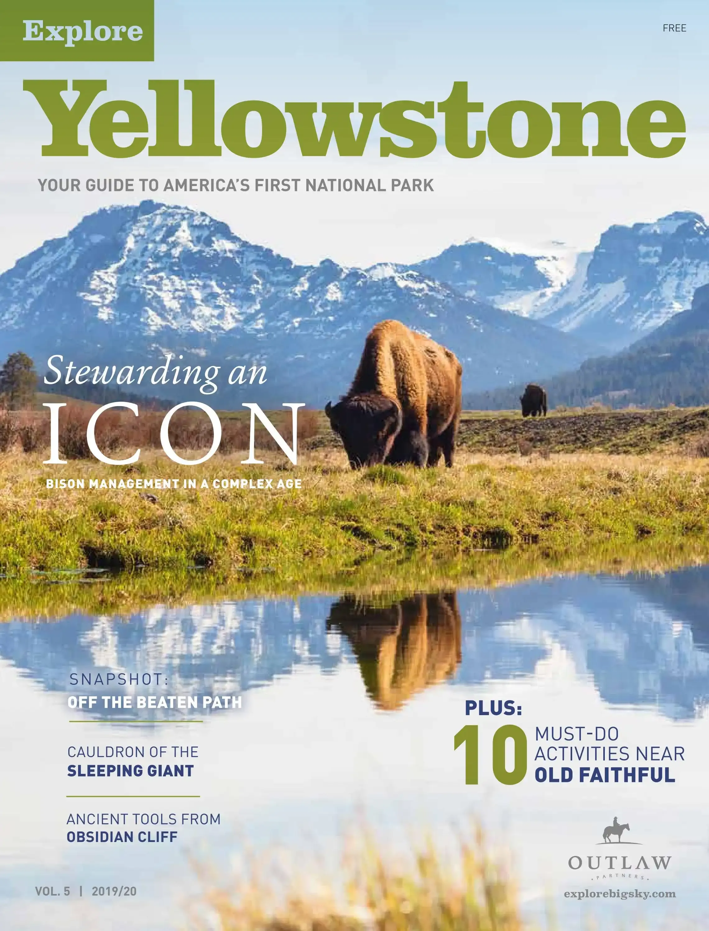Explore Yellowstone Summer 2019 cover