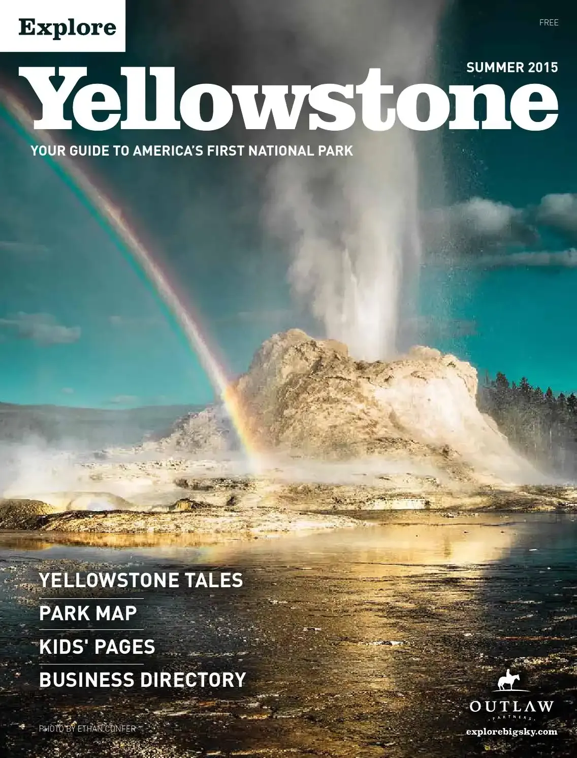 Explore Yellowstone Summer 2015 cover