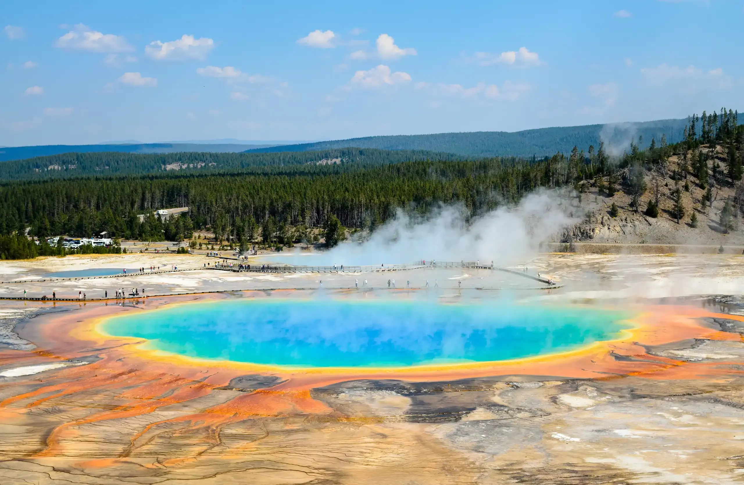 Grand Prismatic Spring in Yellowstone National Park