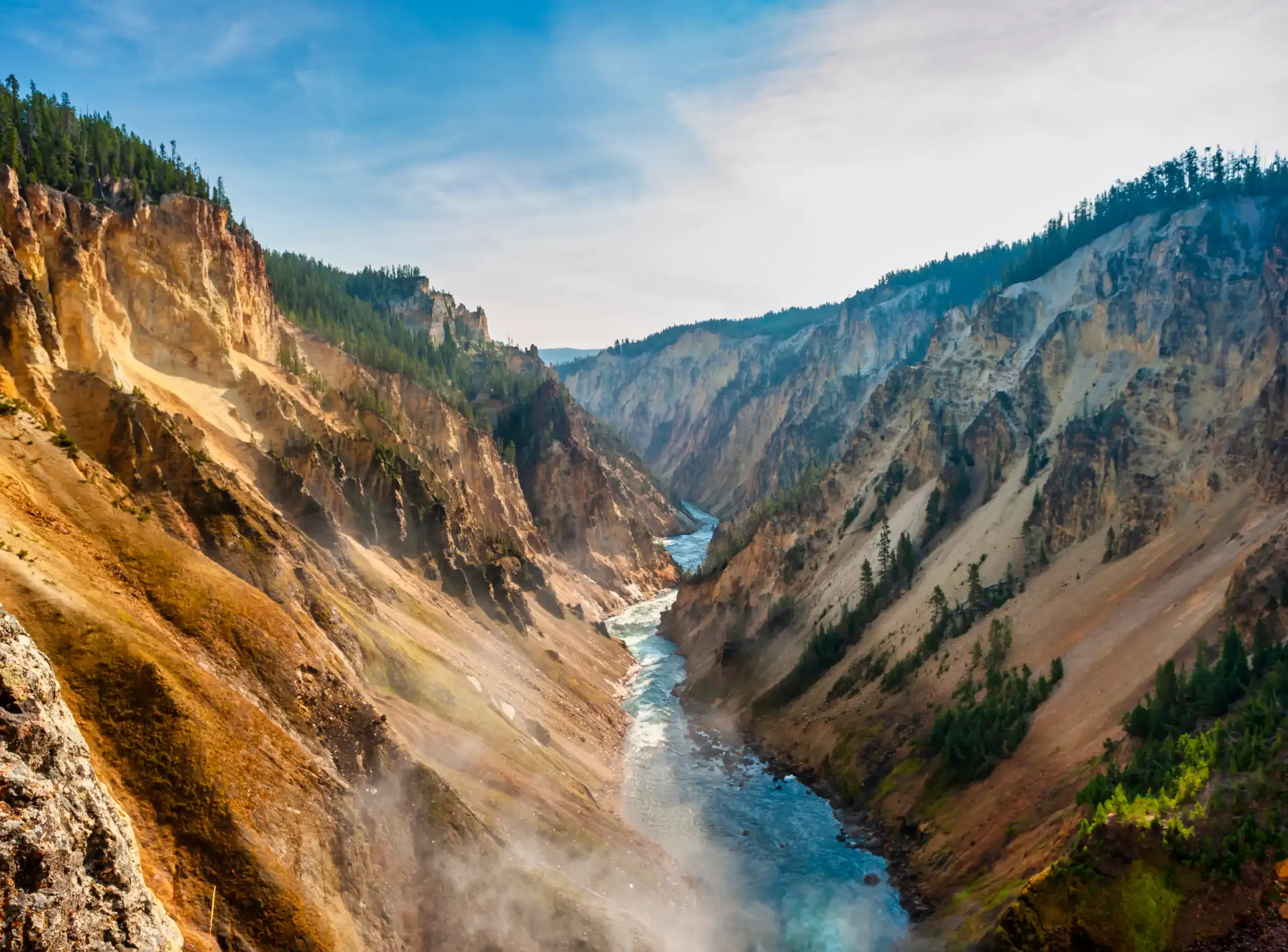 Grand Canyon of the Yellowstone and the Yellowstone River
