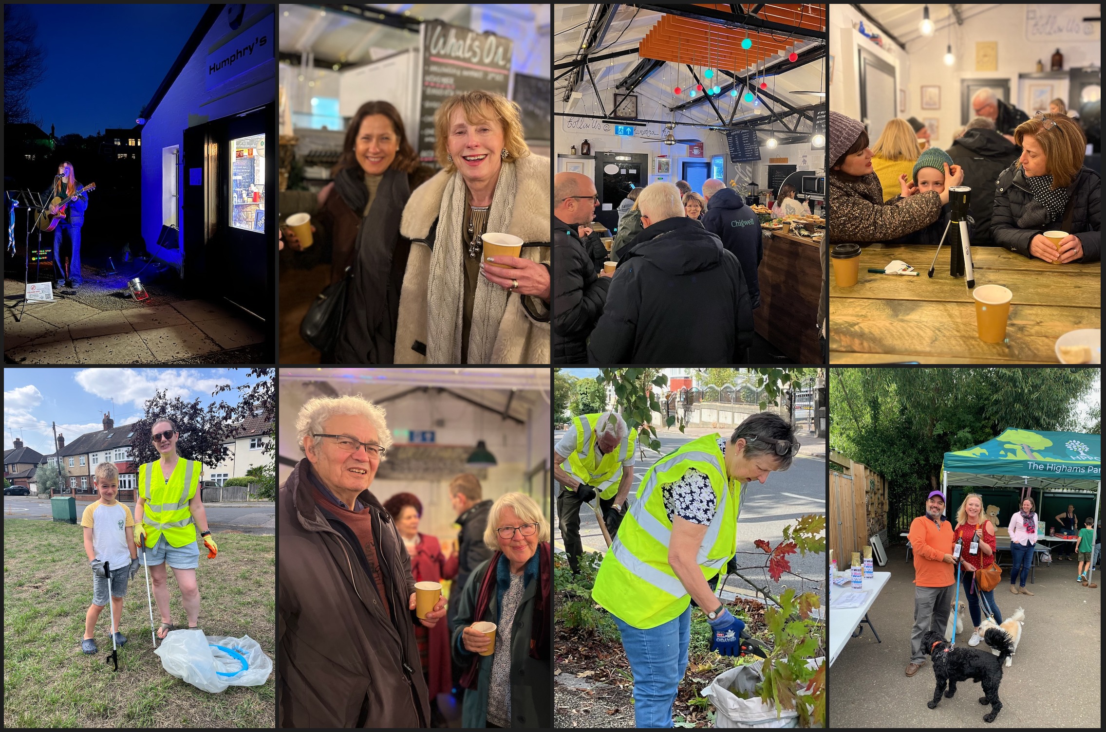 Highams Estate residents and volunteers at HRA events