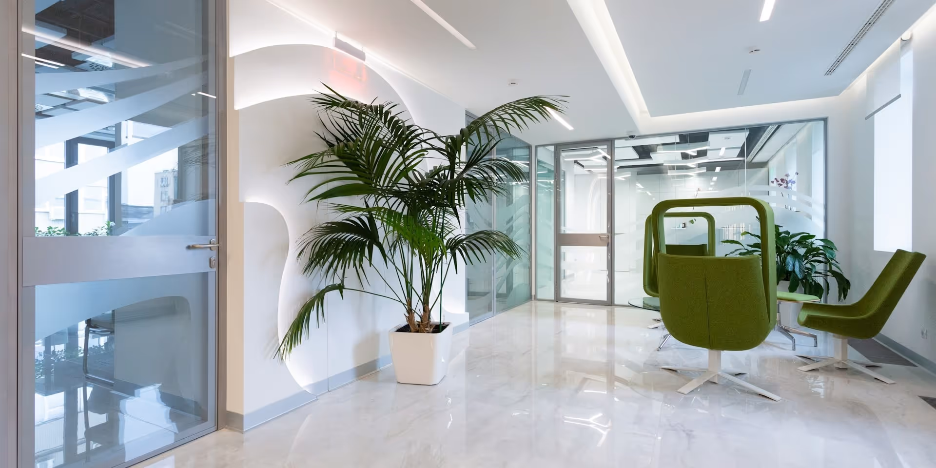A reception area at a medical clinic