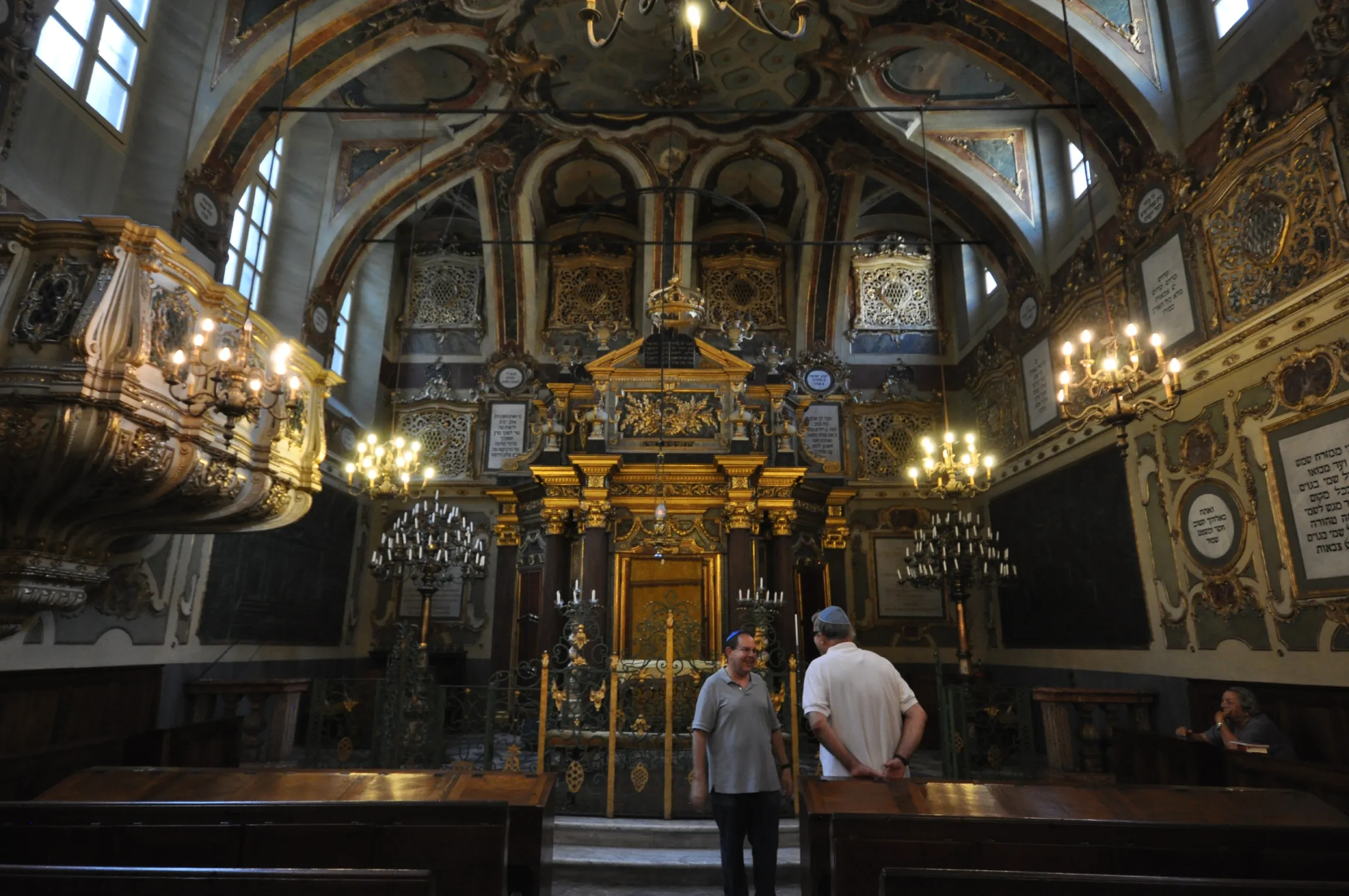 Casale di Monferrato, Italy, inside the historic synagogue (Photo Lyle Goldberg, 2015)
