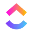 integrated with clickup logo