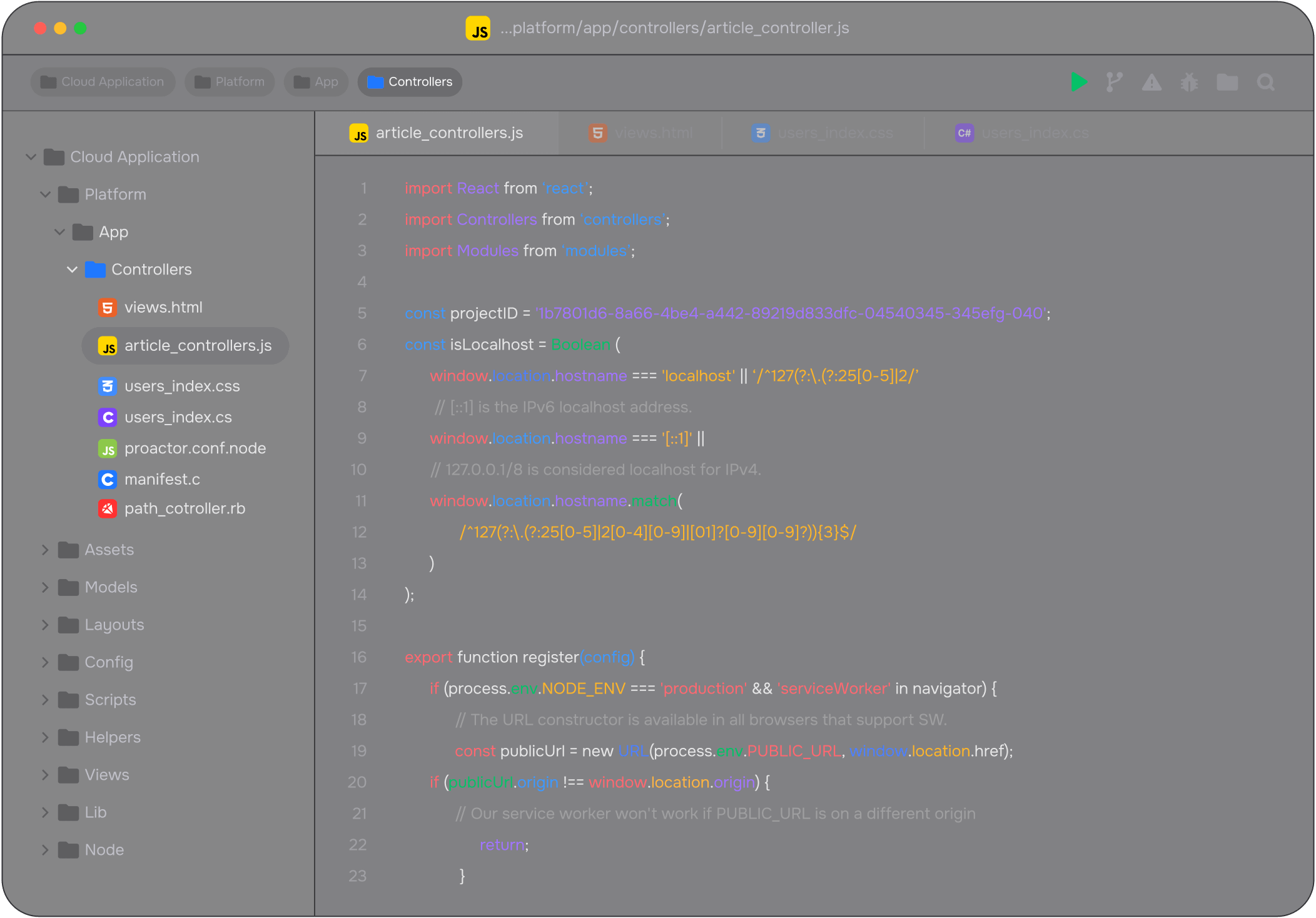 Next Gen Code Editor - Darkweb X Webflow Template